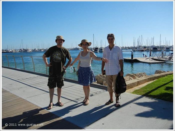 Daniel Klemmer, Gülay Princess and Michael Peuschl, Hillarys Boat Harbour, WA