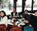 Feng-Chiu, Hristan, Piotr and Nariman at breakfast
