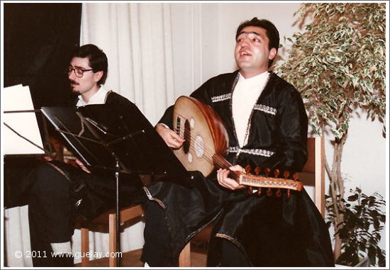 Nariman Hodjati and Dr. Amir Kurtaran at VHS Severinstrasse, Munich (1990)