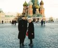 Nariman Hodjati and Gülay Princess at Red Square in Moscow (2001)