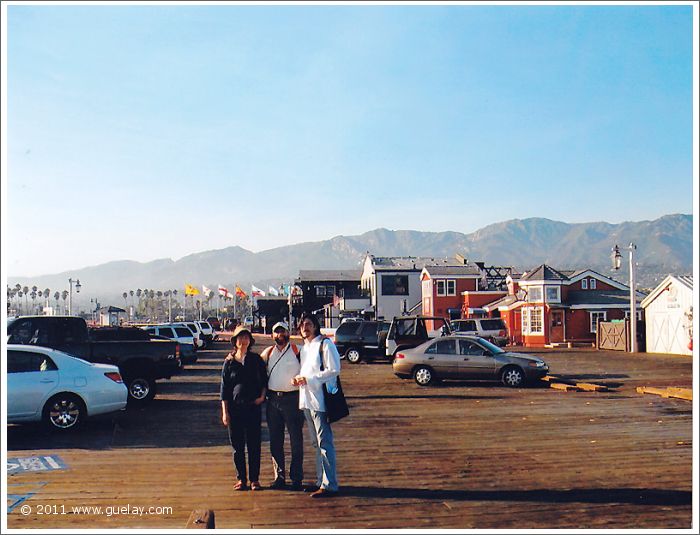 Feng-Chiu, Josef and Nariman at Stearns Wharf, Santa Barbara (2006)