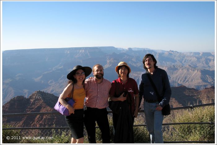 Gülay Princess, Josef, Feng-Chiu and Nariman at Suth Rim, Grand Canyon, Arizona (2006)