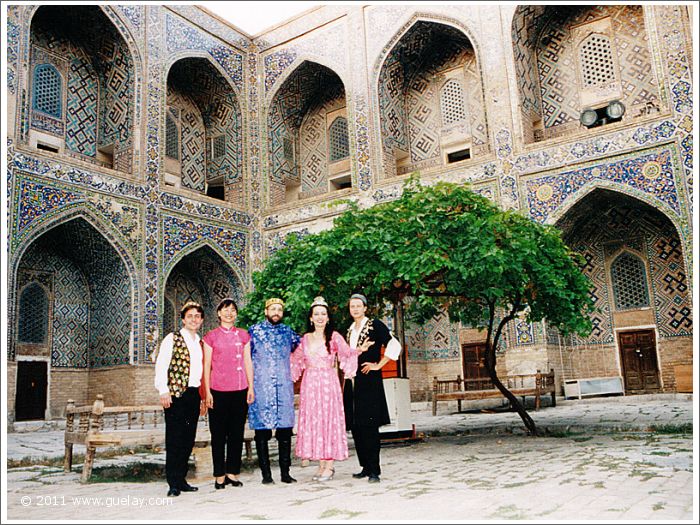 Gülay Princess & The Ensemble Aras in courtyard of Sher Dor Madrasah (1999)