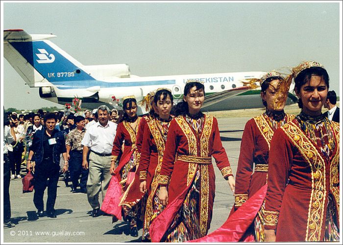 arrival at Samarkand Airport (1997)