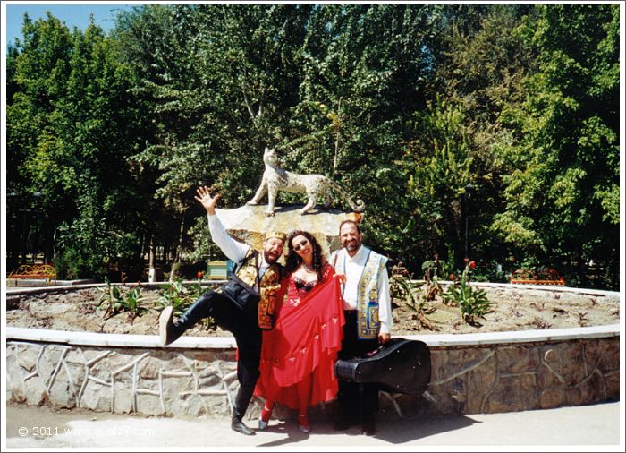 Josef, Asim and Gülay Princess in Samarkand at International Music Festival (1997)