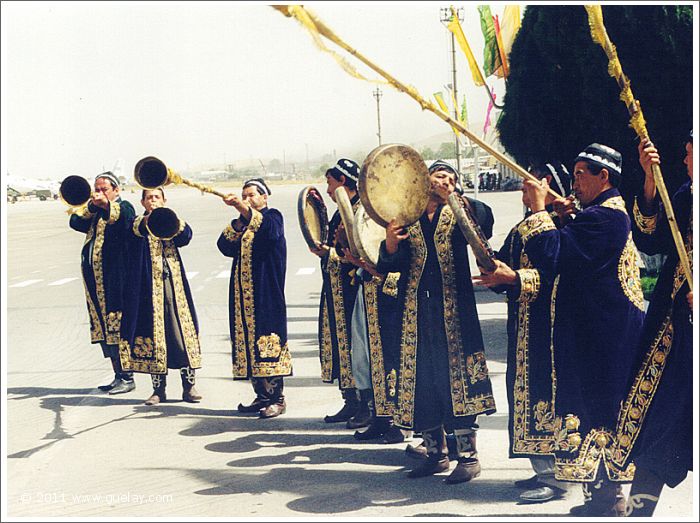 welcoming at Tashkent International Airport (1997)